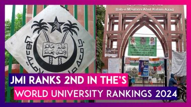 Jamia Millia Islamia Bags Second Position Among Indian Institutes In The Times Higher Education's Global Ranking For 2024